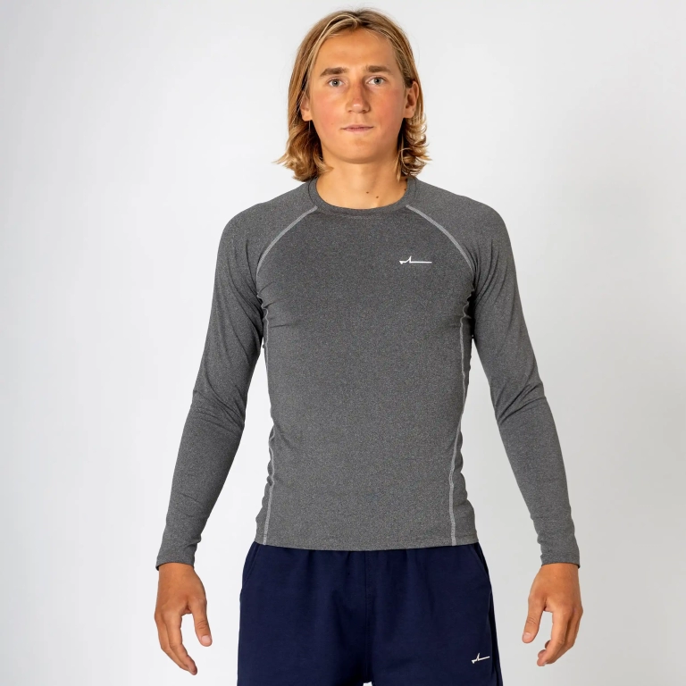 HEREN COMPRESSION T-SHIRT - PEARL GREY